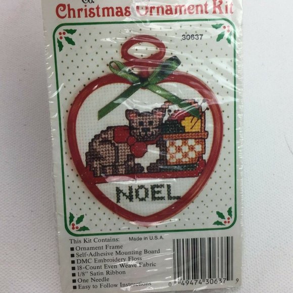 The New Berlin Counted Cross Stitch Complete Kits Bear I Love You Noel Christmas - Picture 8 of 11
